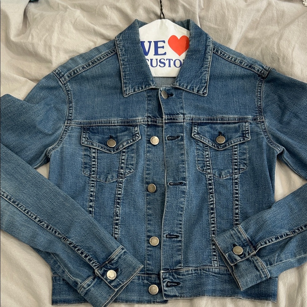 Theory Soft Lightweight Indigo Jean Jacket Large L